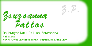 zsuzsanna pallos business card